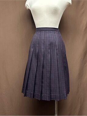Heritage plaid mini skirt in burgundy